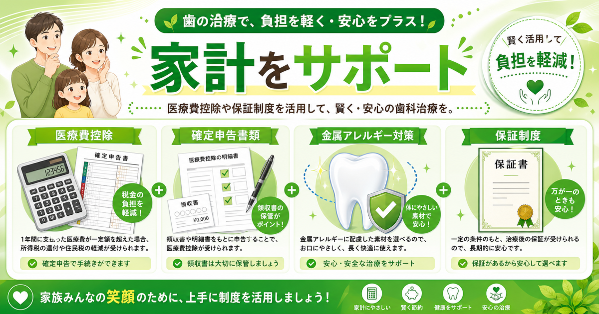 二次虫歯（再発リスク）と通院回数で比べる「長期のコスパ」