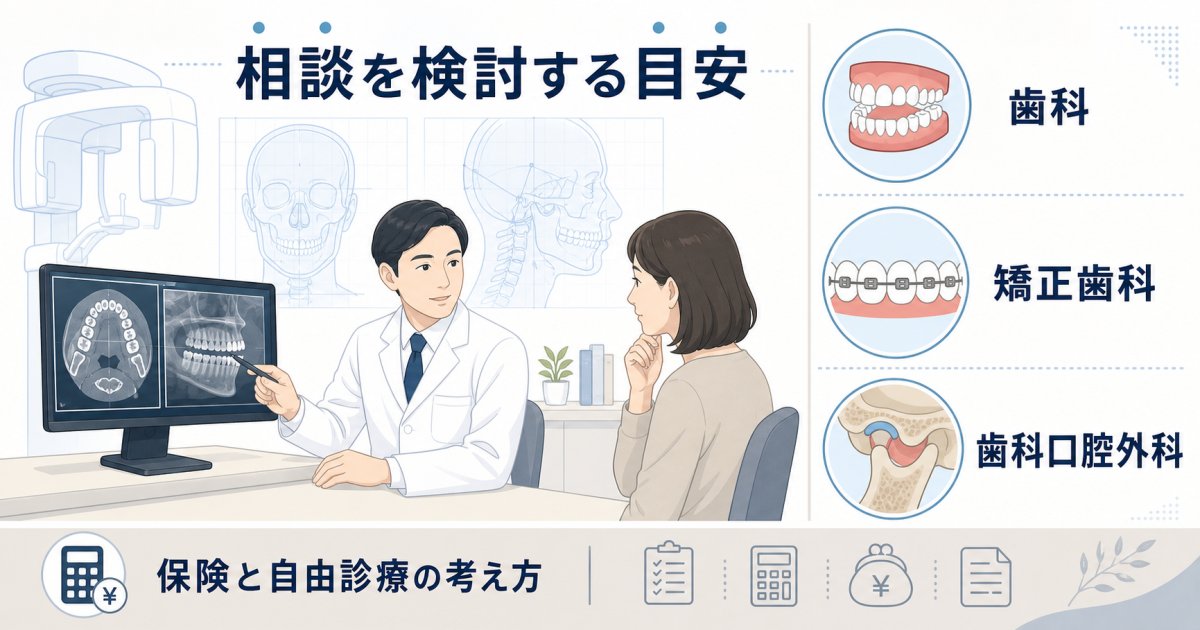 自宅で今すぐ確認できる噛み合わせのセルフチェック項目