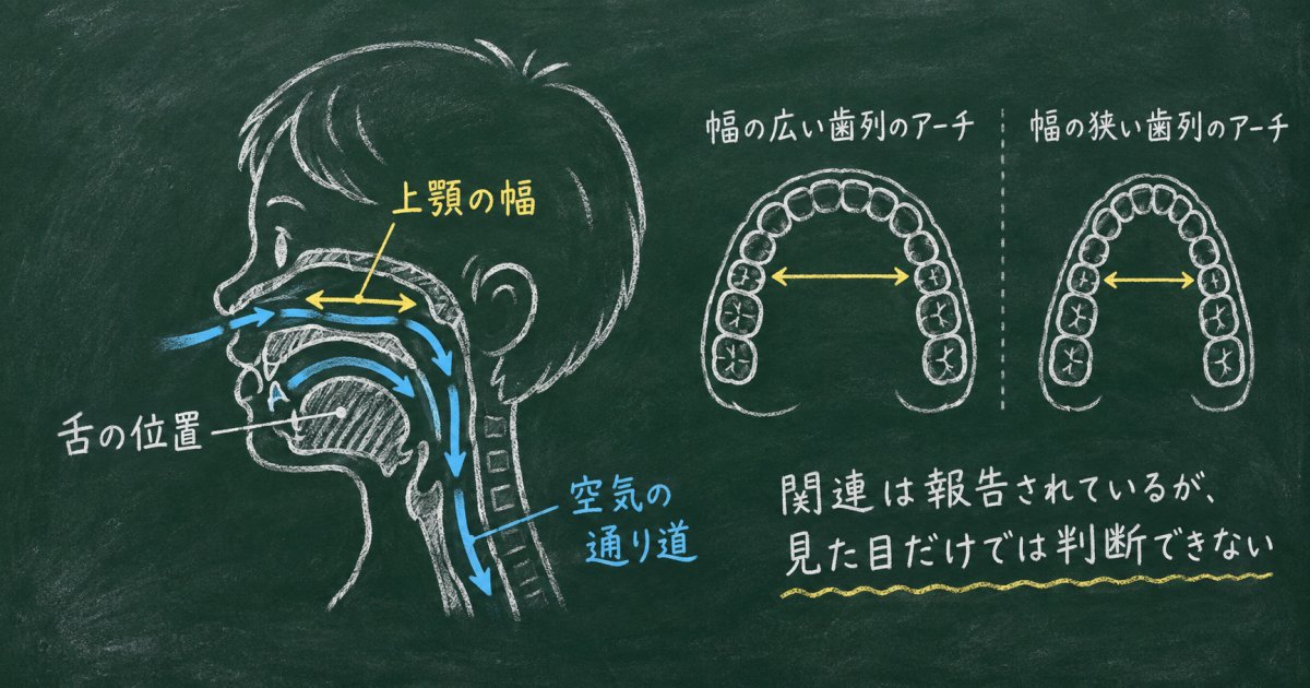 子どものいびきと歯並びには、どんな関係がある?