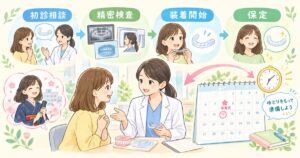 マウスピース矯正の流れと期間|行事に間に合う計画の立て方